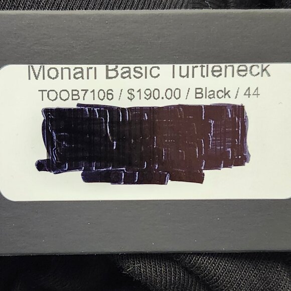 Monari Women's Black Long Sleeved Turtleneck Sweater Size 14 - Picture 5 of 8